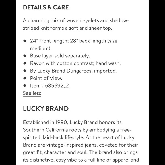 Lucky Brand Orange Ellis Cut Out Top - Picture 4 of 8